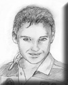 Pencil portrait from photo